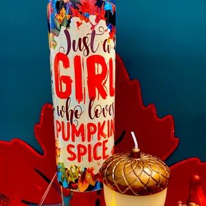 Pumpkin Spice skinny tumbler 20 ounce
